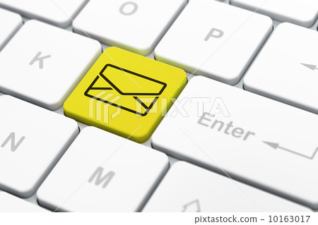 Business concept: Email on computer keyboard background 10163017