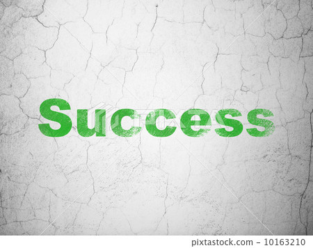 Business concept: Success on wall background 10163210