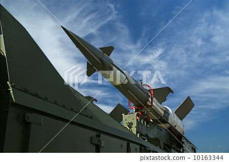 Modern Russian anti-aircraft missiles  5V27DE against the sky 10163344