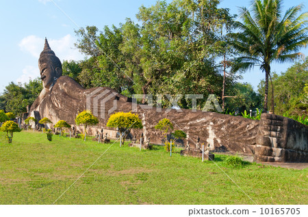 Reclining Buddha in Buddha Park. Vientiane. Laos. Reclining Buddha in Buddha Park. Vientiane. Laos. 10165705