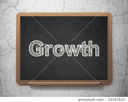 Finance concept: Growth on chalkboard background Finance concept: Growth on chalkboard background 10167633