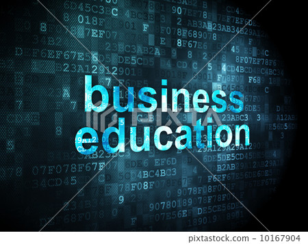 Business Education on digital background 10167904