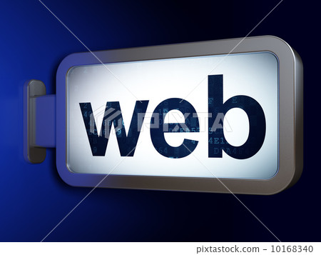 Web on billboard background Web on billboard background 10168340