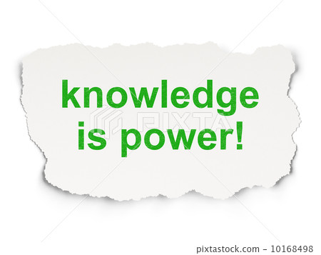 Education concept: Knowledge Is power! on Paper background 10168498