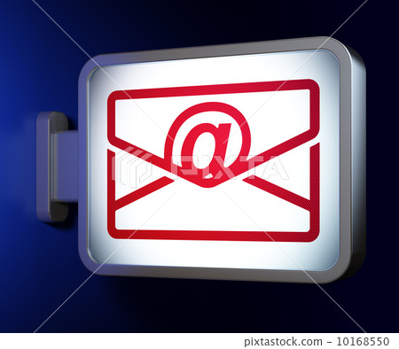 Finance concept: Email on billboard background Finance concept: Email on billboard background 10168550