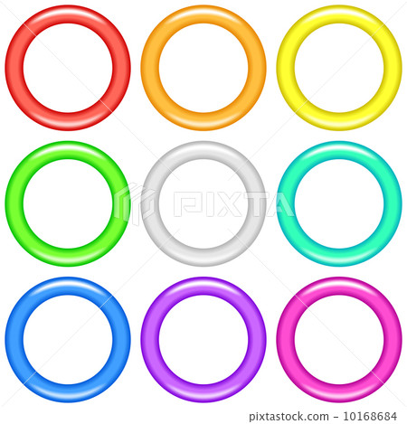 Color rings, set - Stock Illustration [10168684] - PIXTA