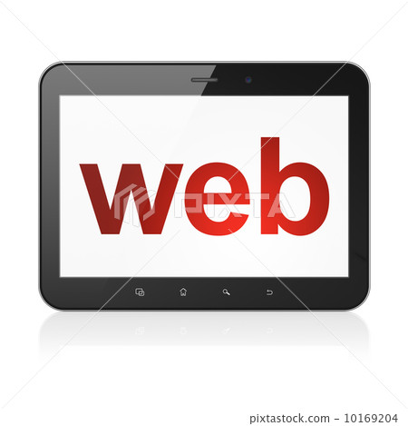 Web design concept: Web on tablet pc computer - Stock Illustration ...