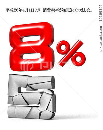Consumption tax 8% announcement 10169505