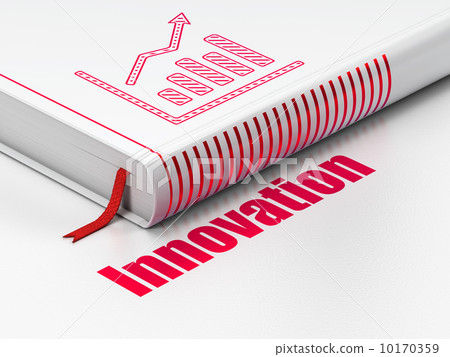 Business concept: book Growth Graph, Innovation on white Business concept: book Growth Graph, Innovation on white 10170359