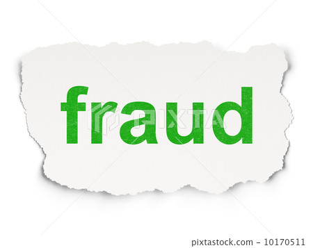Safety concept: Fraud on Paper background 10170511