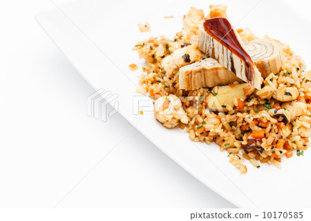 rice with chicken 10170585