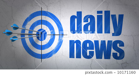News concept: target and Daily News on wall background News concept: target and Daily News on wall background 10171160