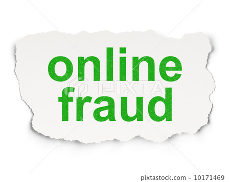 Privacy concept: Online Fraud on Paper background 10171469
