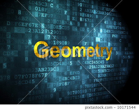 Education concept: Geometry on digital background 10171544