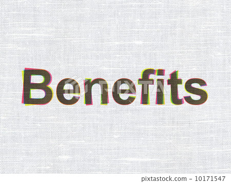 Business concept: Benefits on fabric texture background 10171547