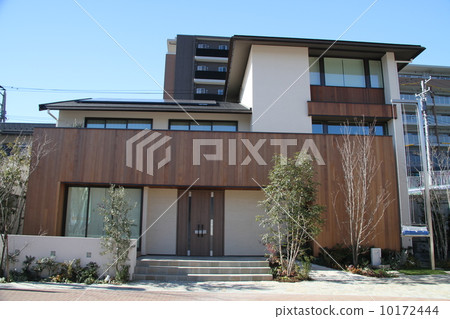 Wood grain model house Wood grain model house 10172444