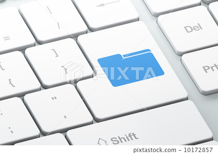Business concept: Folder on computer keyboard background Business concept: Folder on computer keyboard background 10172857