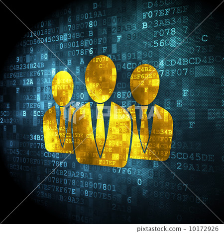 Finance concept: Business People on digital background 10172926