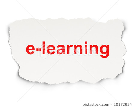 Education concept: E-learning on Paper background Education concept: E-learning on Paper background 10172934