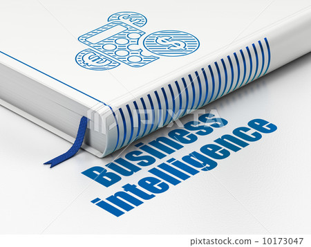 Finance concept: book with Calculator, Business Intelligence 10173047