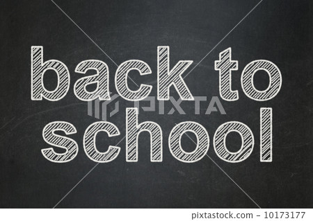 Education concept: Back to School on chalkboard background 10173177