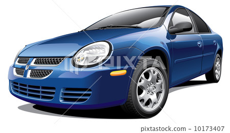 American four-door sedan 10173407