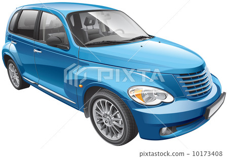 American retro styled compact automobile 10173408