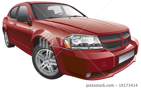 American mid-size car 10173414