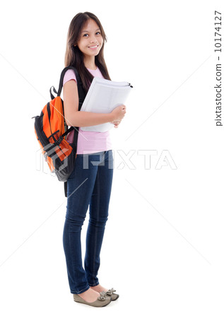 Mixed race Asian teen student Mixed race Asian teen student 10174127