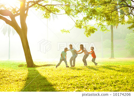Asian family outdoor fun Asian family outdoor fun 10174206