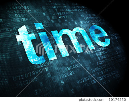 Timeline concept: Time on digital background Timeline concept: Time on digital background 10174250