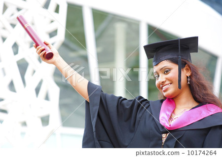Indian in a graduation gown Indian in a graduation gown 10174264