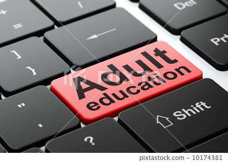 Education concept: Adult Education on computer keyboard Education concept: Adult Education on computer keyboard 10174381