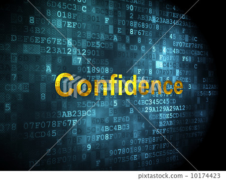 Finance concept: Confidence on digital background 10174423