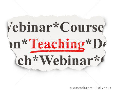 Education concept: Teaching on Paper background 10174503