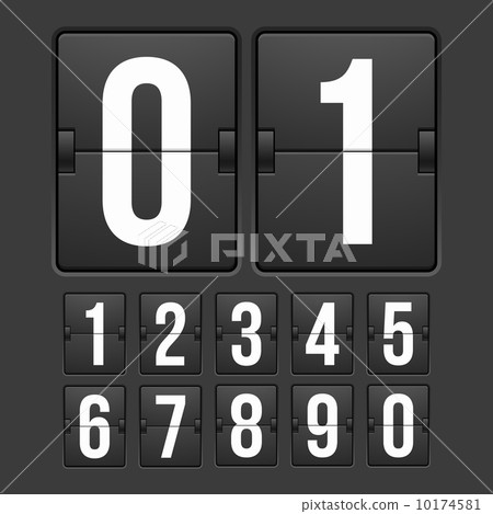 Countdown timer, white color mechanical scoreboard Countdown timer, white color mechanical scoreboard 10174581