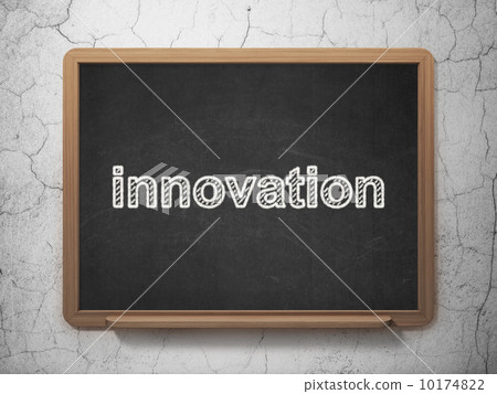 Business concept: Innovation on chalkboard background 10174822