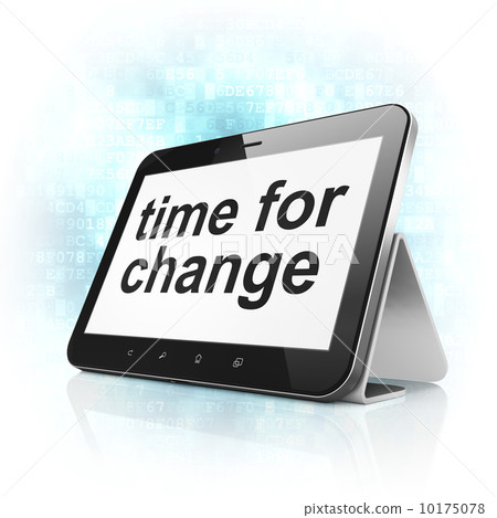 Railway Time Change Computer Time for Change on tablet pc computer - Stock Illustration [10175078 ...