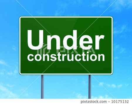 Web design concept: Under Construction on road sign background Web design concept: Under Construction on road sign background 10175132