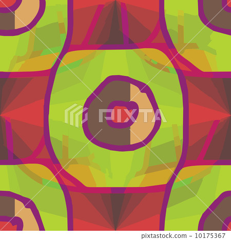 seamless texture (EPS 8) red, green american ancient background  10175367