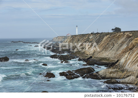Point Arena Historic Lighthouse California coast  10176752