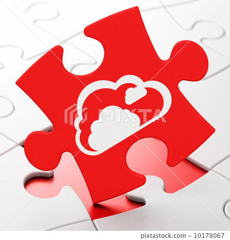Cloud on puzzle background 10178067