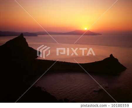 sunrise over the cape of Meganom - Crimea 10180359