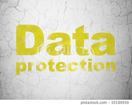 Protection concept: Data Protection on wall background 10180930