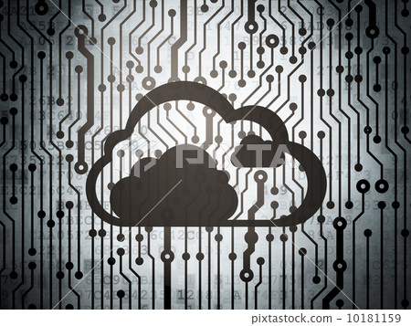 Cloud technology concept: circuit board with Cloud Cloud technology concept: circuit board with Cloud 10181159