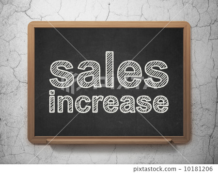 Advertising concept: Sales Increase on... - Stock Illustration ...