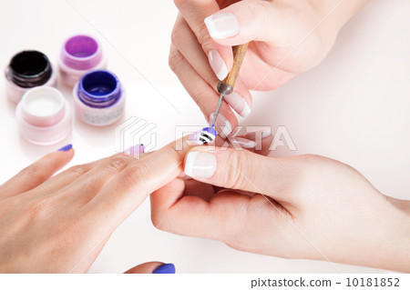 Nail salon treatment scene 1 sideways Nail salon treatment scene 1 sideways 10181852