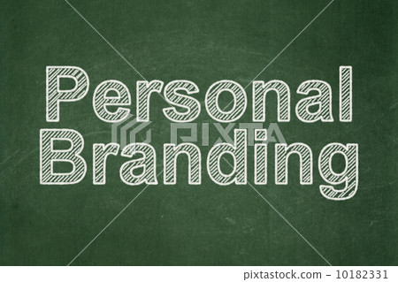 Marketing concept: Personal Branding on chalkboard background Marketing concept: Personal Branding on chalkboard background 10182331
