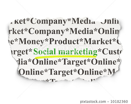 Marketing concept: Social Marketing on Paper background Marketing concept: Social Marketing on Paper background 10182360