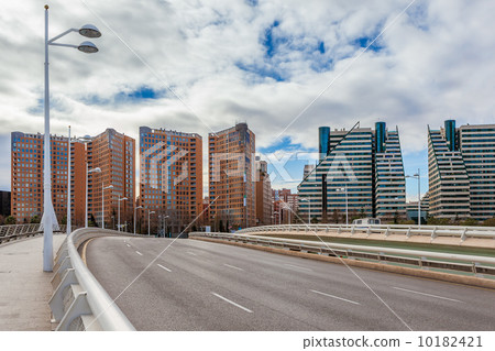 Modern buildings in Valencia, Spain. 10182421